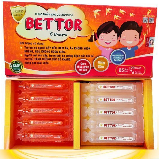BETTOR 6 Enzym - Cải thiện tiêu hoá, tăng khả năng hấp thu, ăn ngủ ngon, tăng đề kháng