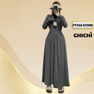 Áo chống toàn thân dáng váy ,chất vải thun lạnh co giãn 4 chiều ,thấm hút mồ hôi chống nắng chống tia UV thoáng mát