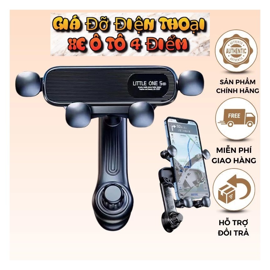 Giá Đỡ Điện Thoại Kẹp Cửa Gió Điều Hòa Trên Ô Tô ,Xoay 360 Độ , Có Thể Điều Hướng Cao Cấp N198car