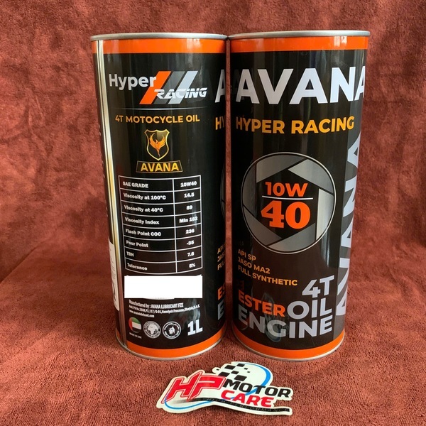 Nhớt Avana 4T Hyper racing 10W-40 1L xe số