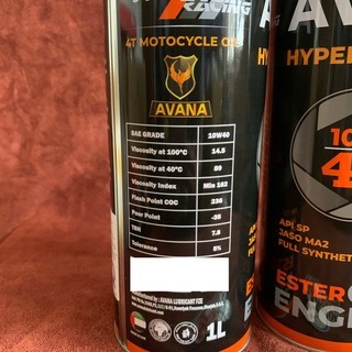 Nhớt Avana 4T Hyper racing 10W-40 1L xe số
