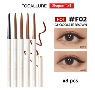 [Võ Hà Linh x Focallure] COMBO 3 Bút Chì Kẻ Mắt Focallure Dạng Gel 1.7mm Đầu Mảnh Chống Thấm Nước 0,1gx3