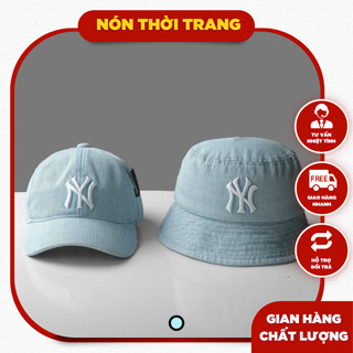 #Có video Mũ bucket jean NY thêu nét , tem mac chuẩn xukacapbeauty
