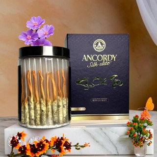 Đông Trùng Hạ Thảo Ancordy Silk Elite - Kí Chủ Tằm Loại 2 - Số Lượng Nấm Đông Trùng Là 65 Con/Lọ