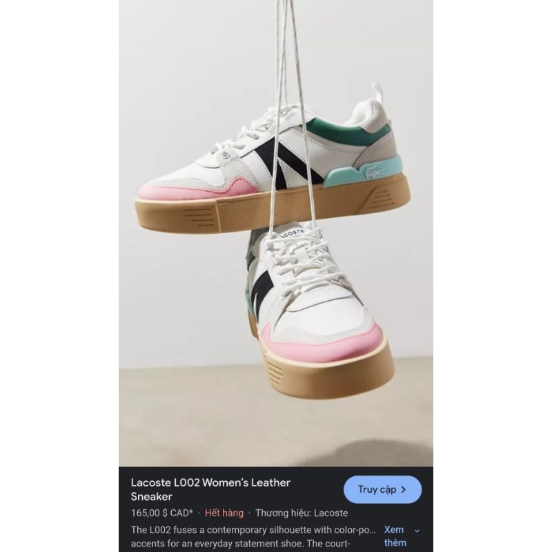 Giày Lacos.te chính hãng size 37