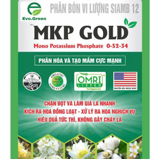 PHÂN BÓN MKP GOLD 1KG - Tạo Mầm Hoa Cực Mạnh, Chặn Đọt, Giá Lá Nhanh, Ra Hoa Đồng Loạt
