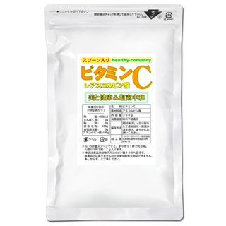 【direct from japan】Healthy Company Vitamin C 300g L-ascorbic acid powder 100% product Food additive 