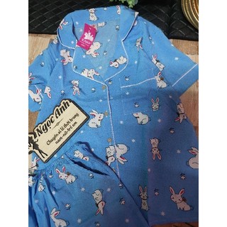 Bộ pijama đùi lụa mango