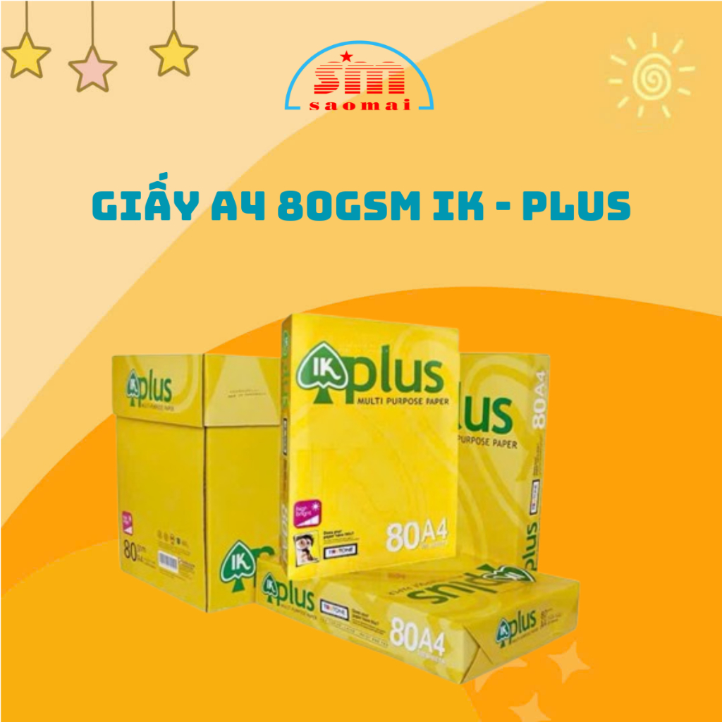 Giấy A4 80gsm IK-Plus - VPP Sao Mai V1010051