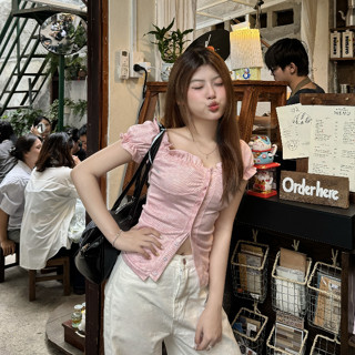 Áo Kiểu Nữ Trễ Vai Tay Bồng Có Dây Thắt Eo Mùa Hè Noiree - NA473