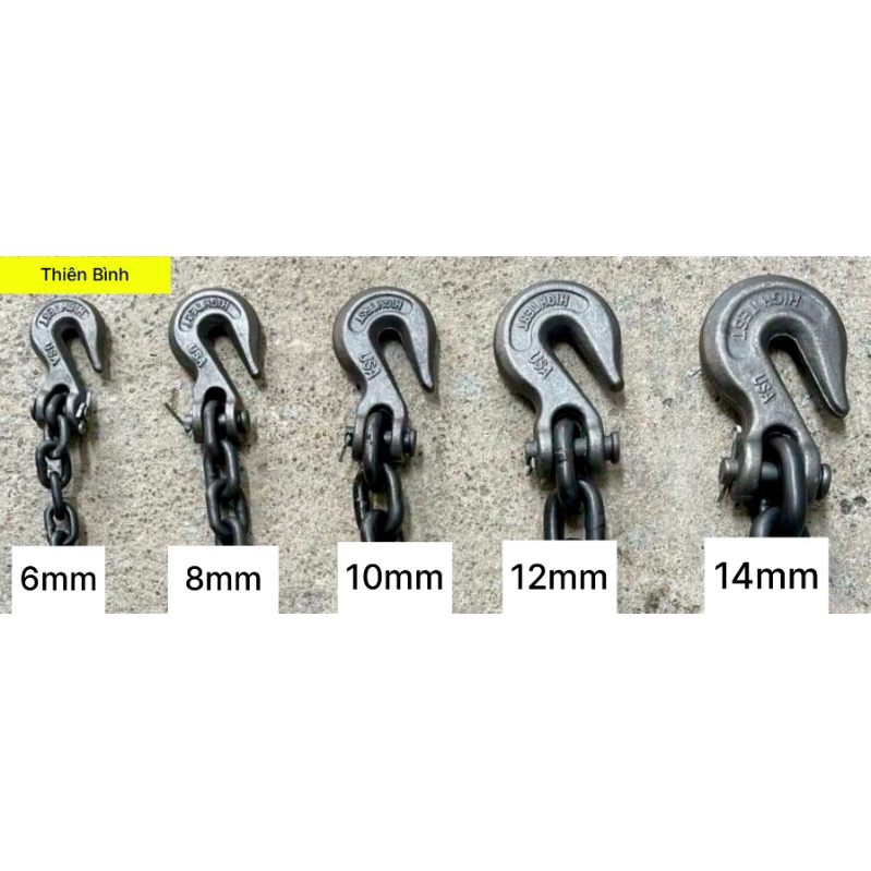 Móc Xích Cẩu 6 li - 8 li - 10 li - 12 li