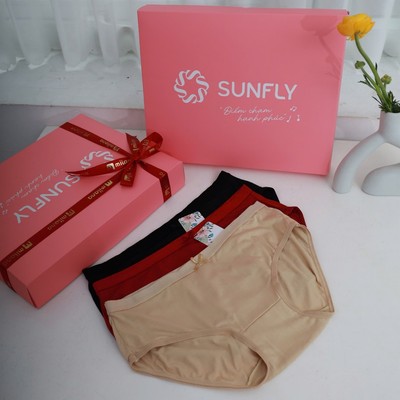 Quần lót SUNFLY thun lạnh trơn PA423 mềm mịn, thoải mái, thoáng khí, co dãn tốt