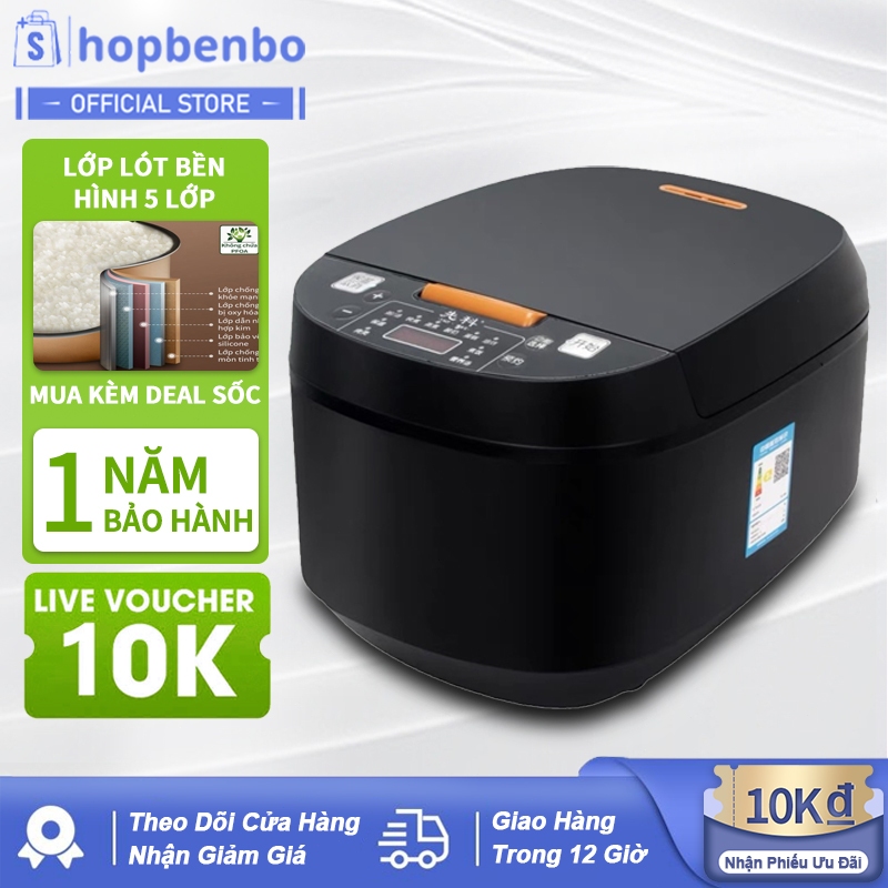 Nồi cơm điện đa 6L thông minh nấu nhanh Kèm muôi cơm và cốc đo lường