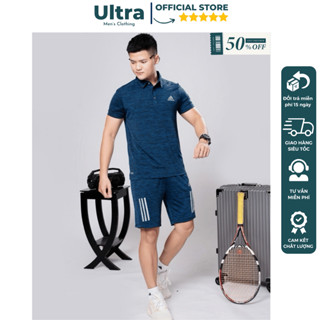 Bộ quần áo Adidas nam mùa hè cao cấp thun lạnh co giãn thấm hút mồ hôi Ultra UH5-0102 Bộ áo quần thể thao mùa hè 2025