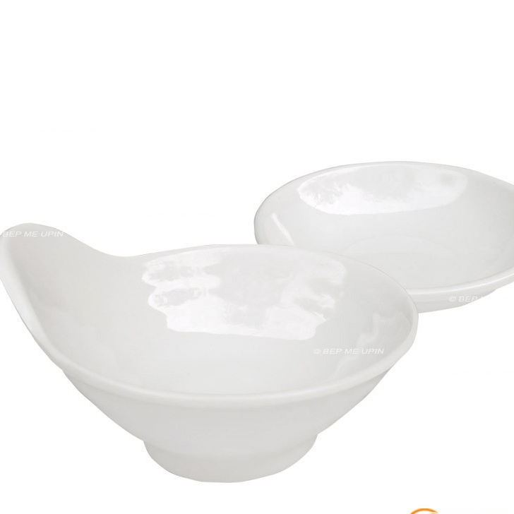 Bát nhựa bát đuôi cá đĩa đựng bánh bao melamine