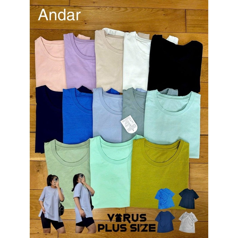 [virusplussize]Áo thun andar bigsize xuất xịn