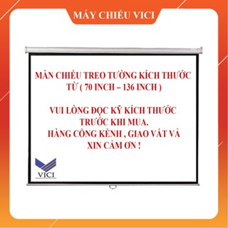 Màn Chiếu Treo Tường Kéo Tay. Phù hợp tất cả máy chiếu sắc nét, gain 1.3, không hạn chế góc nhìn