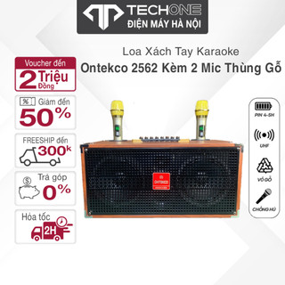  Loa Karaoke Xách Tay ONTEKCO 2652 350W Thùng Gỗ Kèm 2 Micro Hàng Chính Hãng Bảo Hành 12 Tháng 