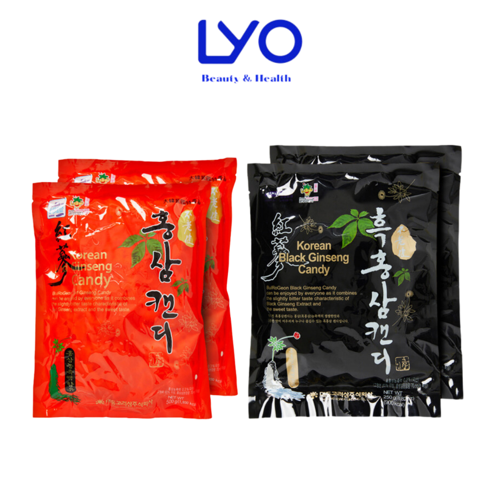 Kẹo Hồng Sâm / Hắc Sâm Daedong Hàn Quốc 120g & 250g