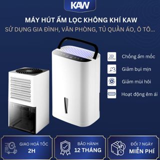 Máy Hút Ẩm Lọc Không Khí KAW Mini Giảm Ẩm Mốc, Chống Nồm, Sấy Quần Áo, Giảm Bụi Mịn Phù Hợp 10-60m2