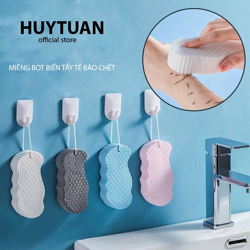 Mút tắm bọt biển siêu mềm tẩy tế bào chết, bông tắm bọt biển kỳ ghét phù hợp với mọi loại da