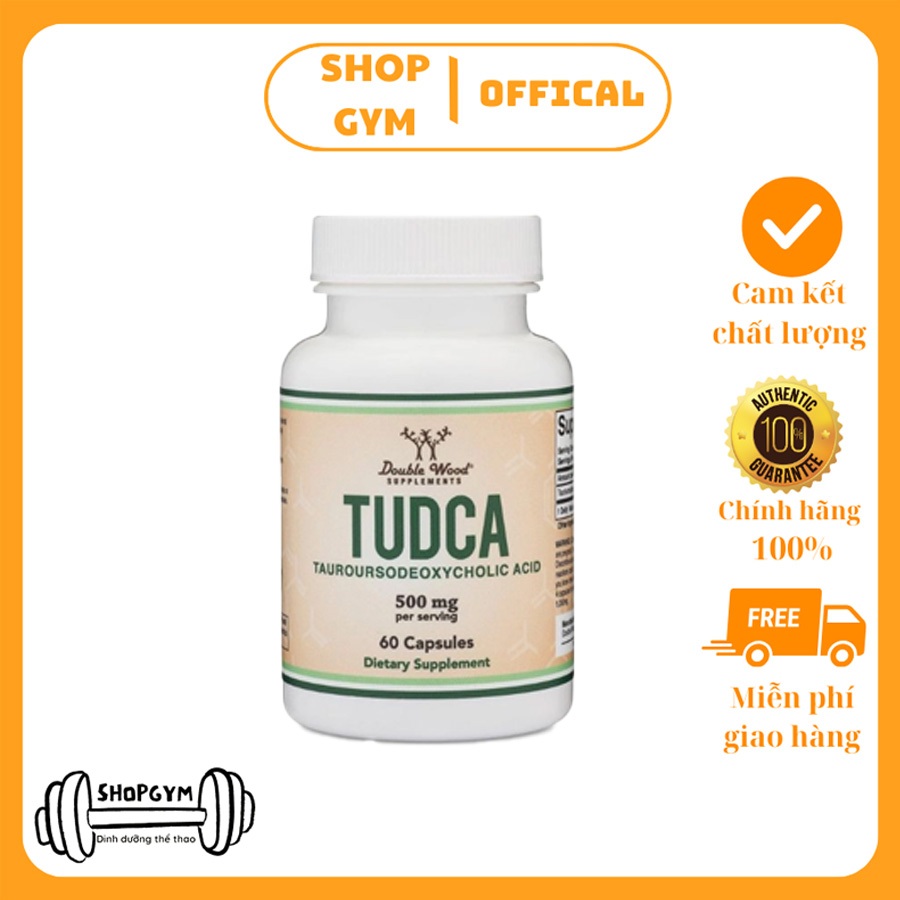 Viên uống Double Wood TUDCA 500mg - Hỗ trợ thải độc gan, bảo vệ sức khỏe gan thận