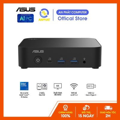 Máy tính Mini PC Asus NUC 14 Essential Mill Canyon N150 RNUC14MNK1500000 (Intel Twin Lake N150, Intel Graphics)