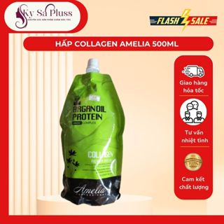  Colagen AMELIA ủ Tóc ,hấp tóc ,phục hồi tóc chính hãng phục hồi tóc khô xơ hư tổn 500ml 