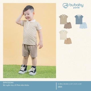 Bộ cộc tay kẻ Polo BU BABY