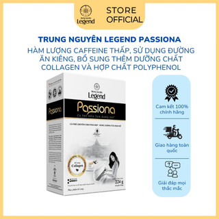  COMBO 2 Hộp Cà Phê Trung Nguyên Legend Passiona – Hộp 14 Gói – Cà Phê Dành Cho Phái Đẹp Ít Caffeine Bổ Sung Collagen 