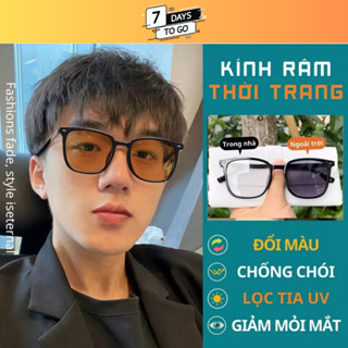 Kính Mát Nam, Kính Râm Nữ Thời Trang, Kính Đổi Màu Khi Ra Nắng Chống Tia uv Và Ánh Sáng Xanh shop 7DaysToGo lily anna