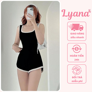 Jumpsuit nữ đi biển CÓ MÚT NGƯC, Set đồ đi biển dáng ngắn, bodysuit, swimsuit ôm body áo liền quần sexy, mặc mát, SET03