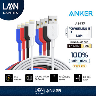 Cáp sạc ANKER Powerline II L - Dài 1.8m - A8433 - Lamino