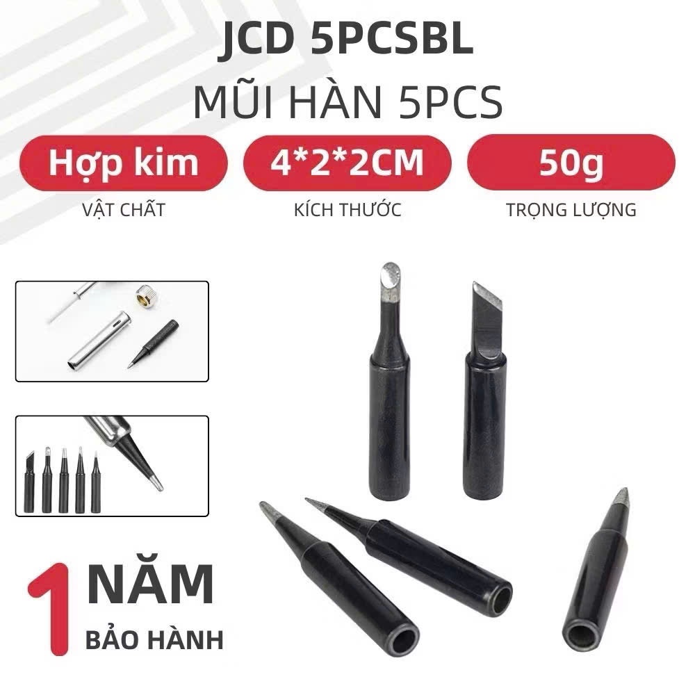 Bộ 5 mũi hàn 900M-T cho trạm làm lại mỏ hàn JCD 908/908S/908U/8898/858D