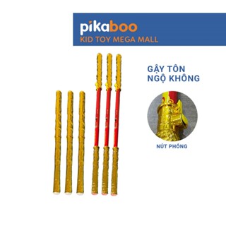 Đồ chơi Trung thu gậy tôn ngộ không Pikaboo, có nút bấm phóng dài thu ngắn KHÔNG phát sáng