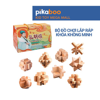  Đồ chơi lắp ráp khóa Khổng Minh cao cấp Pikaboo giúp bé phát triển tư duy rèn tính kiên nhẫn 