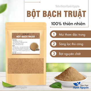 Bột bạch truật 100g, nguyên chất, thơm mịn, đắp mặt, pha uống, tốt cho tiêu hóa - Thảo Dược Hạnh Nguyên