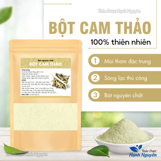 Bột cam thảo 100g, nguyên chất, thơm mịn, dùng đắp mặt nạ, dưỡng trắng da, giảm mụn, mờ thâm nám