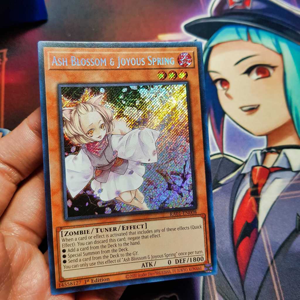 Thẻ bài Yugioh chính hãng | Ash Blossom & Joyous Spring | RA01 Secret Rare