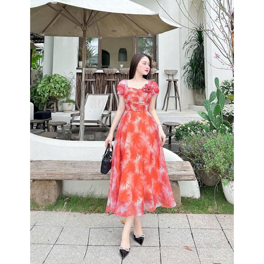 [ EMBER ] - ĐẦM VOAN HOA NHÚN NGỰC