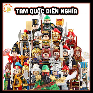   RẺ VÔ ĐỊCH  Tam Quốc Diễn Nghĩa Đồ chơi Lính Trung Cổ Gia Cát Lượng Lưu Bị Lữ Bố Triệu Vân Quan Vũ Mô hình Lắp ráp 
