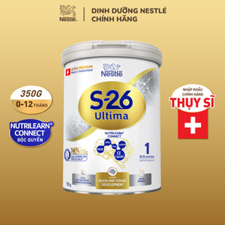 Sữa Bột Nestlé S-26 ULTIMA 1 Dành Cho Trẻ Từ 0-12 Tháng Tuổi, 350G, Với Hợp Chất NUTRILEARN CONNECT & DHA