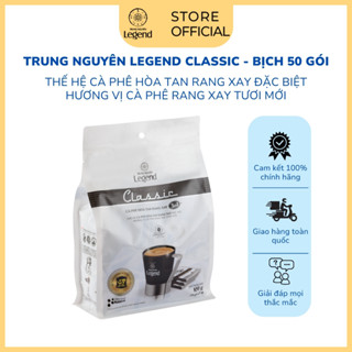 COMBO 2 Bịch Cà Phê Trung Nguyên Legend Classic Hòa Tan – Bịch 50 Gói – Cà Phê Sữa Đậm Đà, Chuẩn Gu Việt