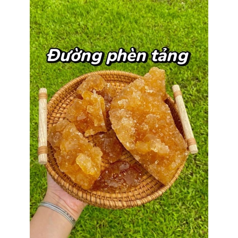 Đường phèn, 1kg đường phèn kết tinh tự nhiên, size nhỡ
