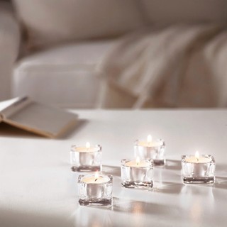 Set 5 đế nến thủy tinh GLASIG