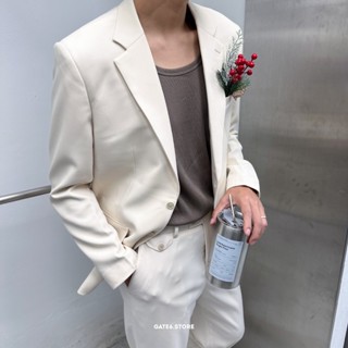 Áo blazer nam BT trơn slim, áo khoác vest local-brand dáng trơn 2 khuy streetstyle 567 - GATE6 - 5105