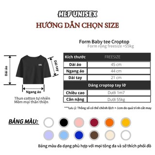 Áo thun baby tee nữ Croptop Good girls - Bad girl siêu xinh, áo brand HLF