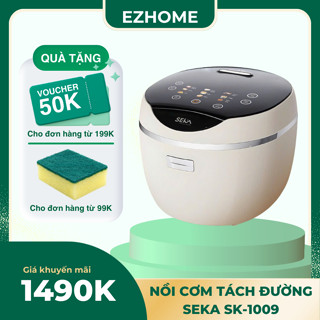 Nồi Cơm Điện Tách Đường Seka Sk1009 Lòng Nồi Inox Chống Dính 9 Chức Năng Điều Khiển Cảm Ứng Có Hẹn Giờ Bh 12 Tháng
