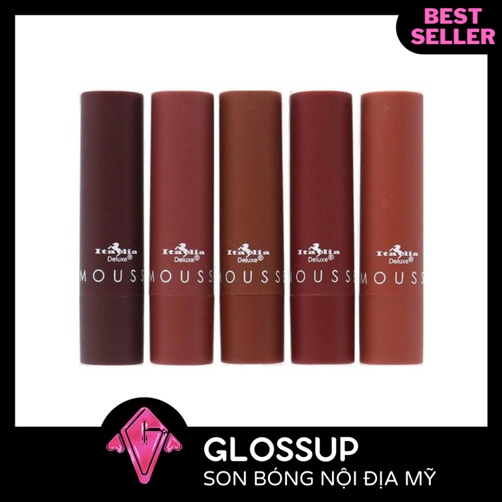 Son thỏi lì mịn nhẹ môi Italia Deluxe Mousse Lipstick