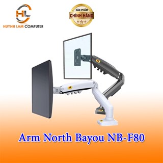 Giá Treo Màn Hình Máy Tính NB F80 17- 30 inch - ARM treo màn hình gắn bàn Xoay 360 Độ